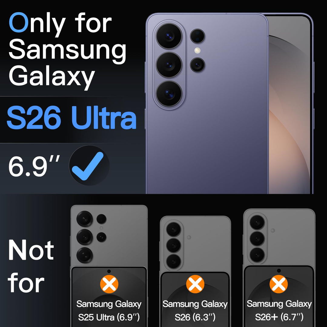 Samsung Galaxy S26 ultra Screen Protector Easy Installation Kit 2-Pack