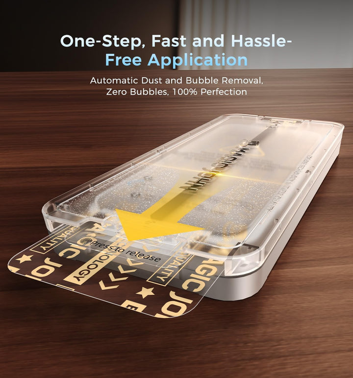 MAGIC JOHN 3rd Gen Upgraded for Samsung Galaxy S26 Ultra Screen Protector, HD Clear, Shatterproof Tempered Film, Auto Dust-Elimination, Bubble Free, Easy Installation, 2 Pack