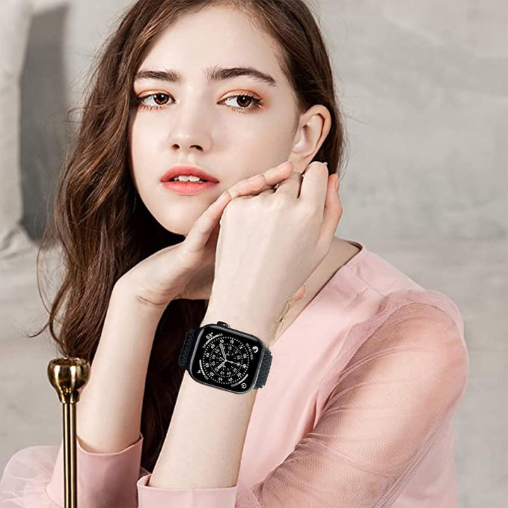 3 Pack Elastic Solo Loop Compatible with Apple Watch Bands 38mm 40mm 41mm 42mm 44mm 45mm 46mm 49mm Women Men, Sport Soft Nylon Stretchy Straps for iWatch Series 11 10 9 8 7 6 5 4 3 2 1 SE Ultra