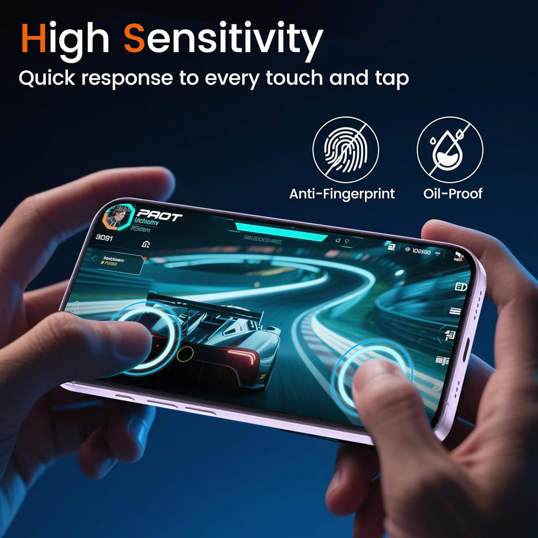 TQLGY Matte Screen Protector for iPhone 17 6.3-Inch, Anti-Glare & Anti-Fingerprint Tempered Glass with Easy Installation Tool, Anti-Scratch, Case-Friendly, Smooth as Silk, 2-Pack