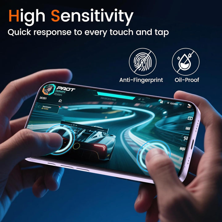 TQLGY Matte Screen Protector for iPhone 17 6.3-Inch, Anti-Glare & Anti-Fingerprint Tempered Glass with Easy Installation Tool, Anti-Scratch, Case-Friendly, Smooth as Silk, 2-Pack