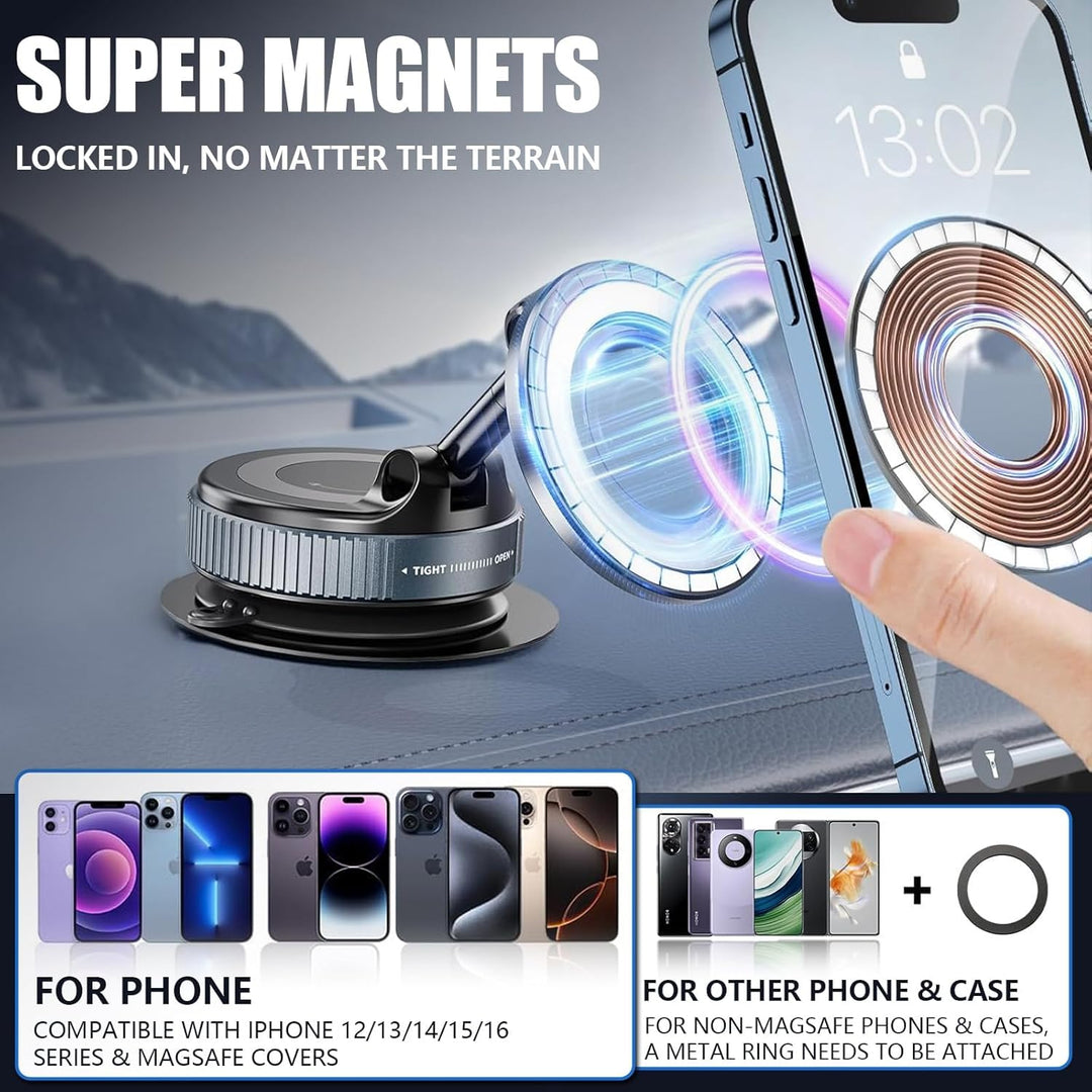 The MobileTechnica Tesla Model Y Juniper 2025-2026 Tempered Glass Screen Protector Matte 2-pack is shown against a sleek backdrop, with a carousel below listing compatible models and installation steps for the screen protectors.