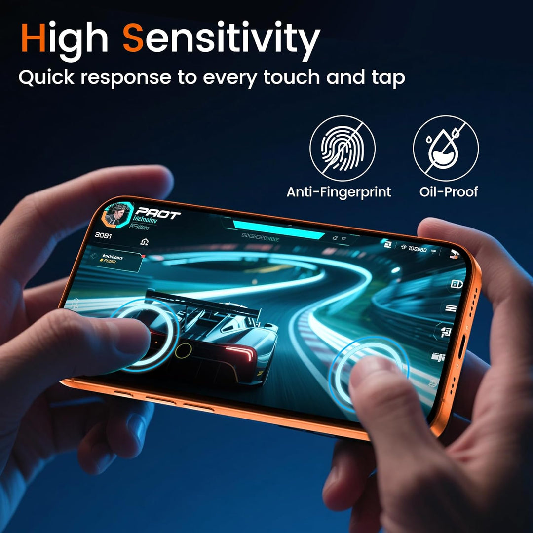 TQLGY Matte Screen Protector for iPhone 17 Pro Max 6.9-Inch, Anti-Glare & Anti-Fingerprint Tempered Glass with Easy Installation Tool, Anti-Scratch, Case-Friendly, Smooth as Silk, 2-Pack