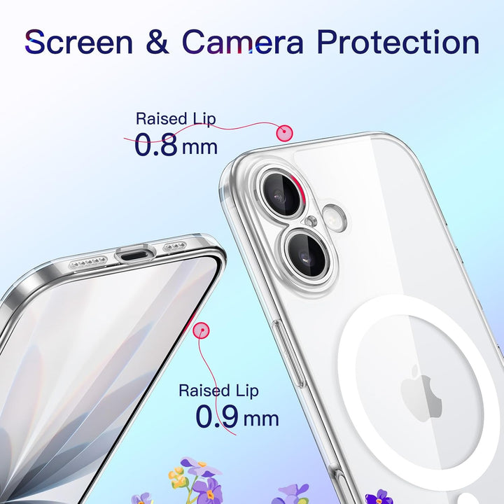 iPhone 17 Case 6.3-Inch, Slim & Magsafe, Camera Lens Full Protection, Ultra-Thin Lightweight Clear Minimalist Protective Phone Cover (Black)