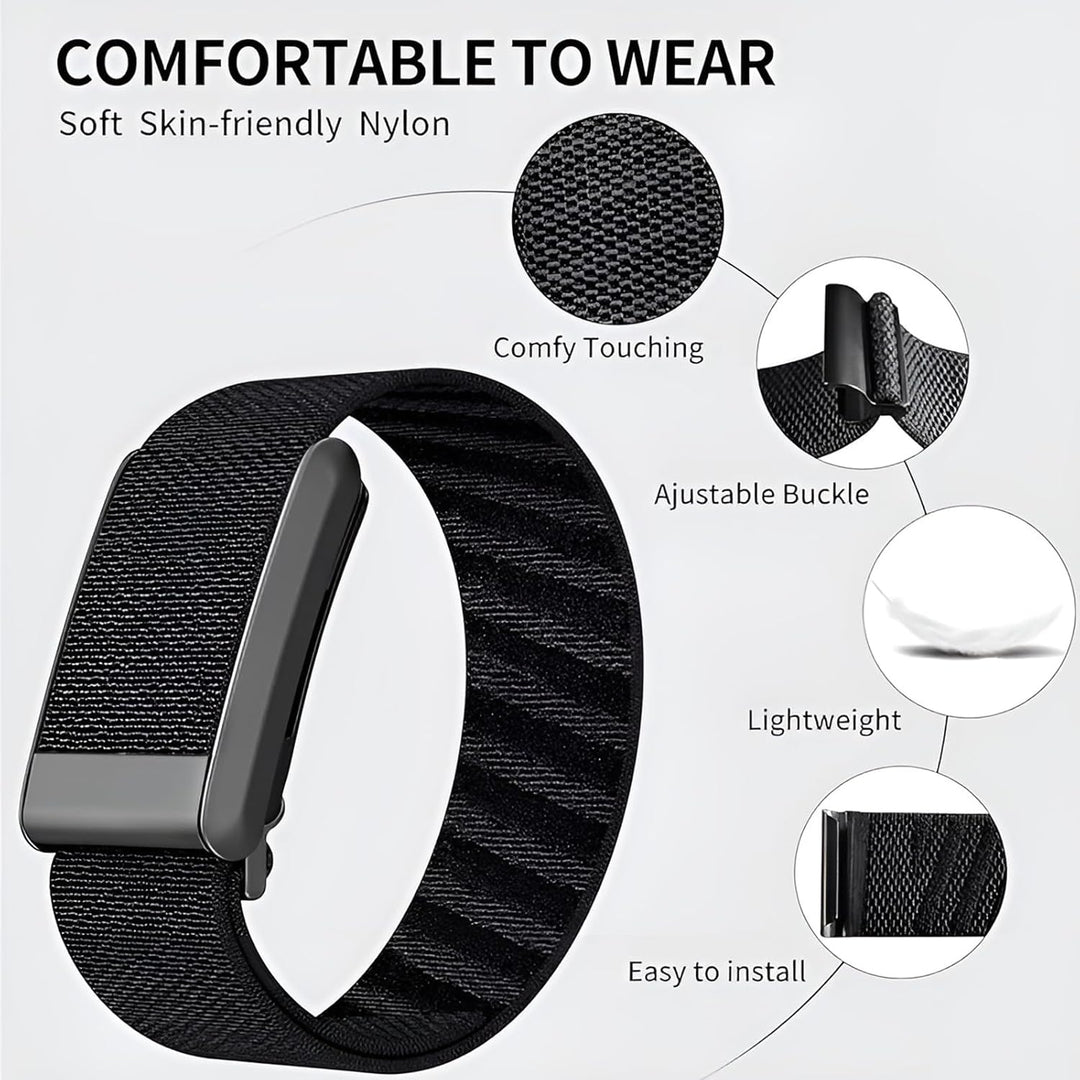 Zurligi Nylon Soft Band Compatible with WHOOP 5.0, One, Peak, and Life, Adjustable Breathable & Waterproof, Durable & Secure Fit Strap, NOT for Gen 4