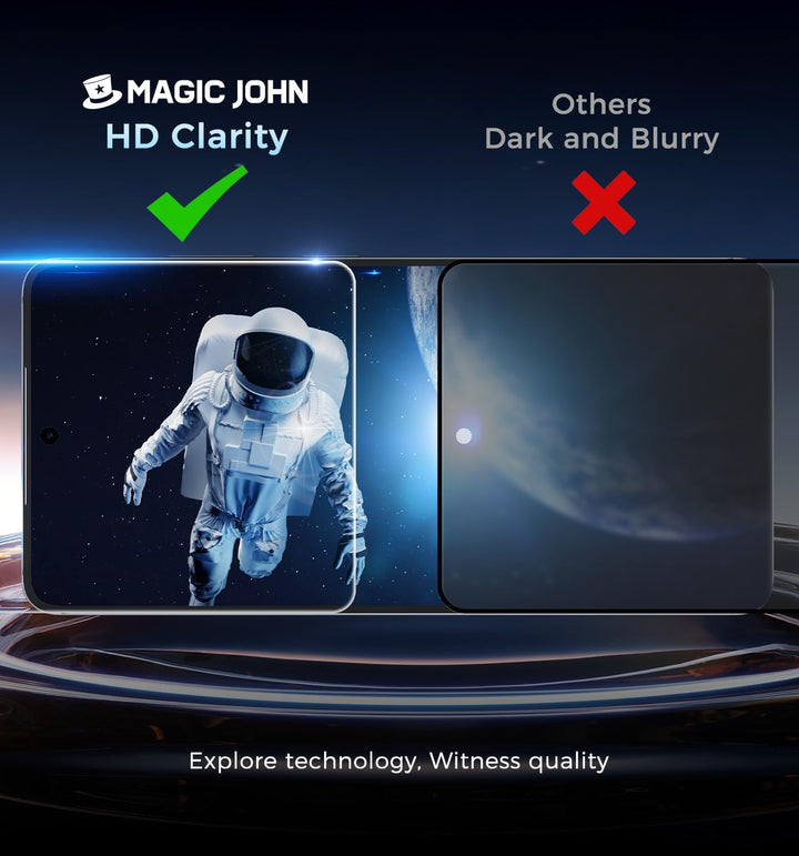 MAGIC JOHN 3rd Gen Upgraded for Samsung Galaxy S26 Ultra Screen Protector, HD Clear, Shatterproof Tempered Film, Auto Dust-Elimination, Bubble Free, Easy Installation, 2 Pack