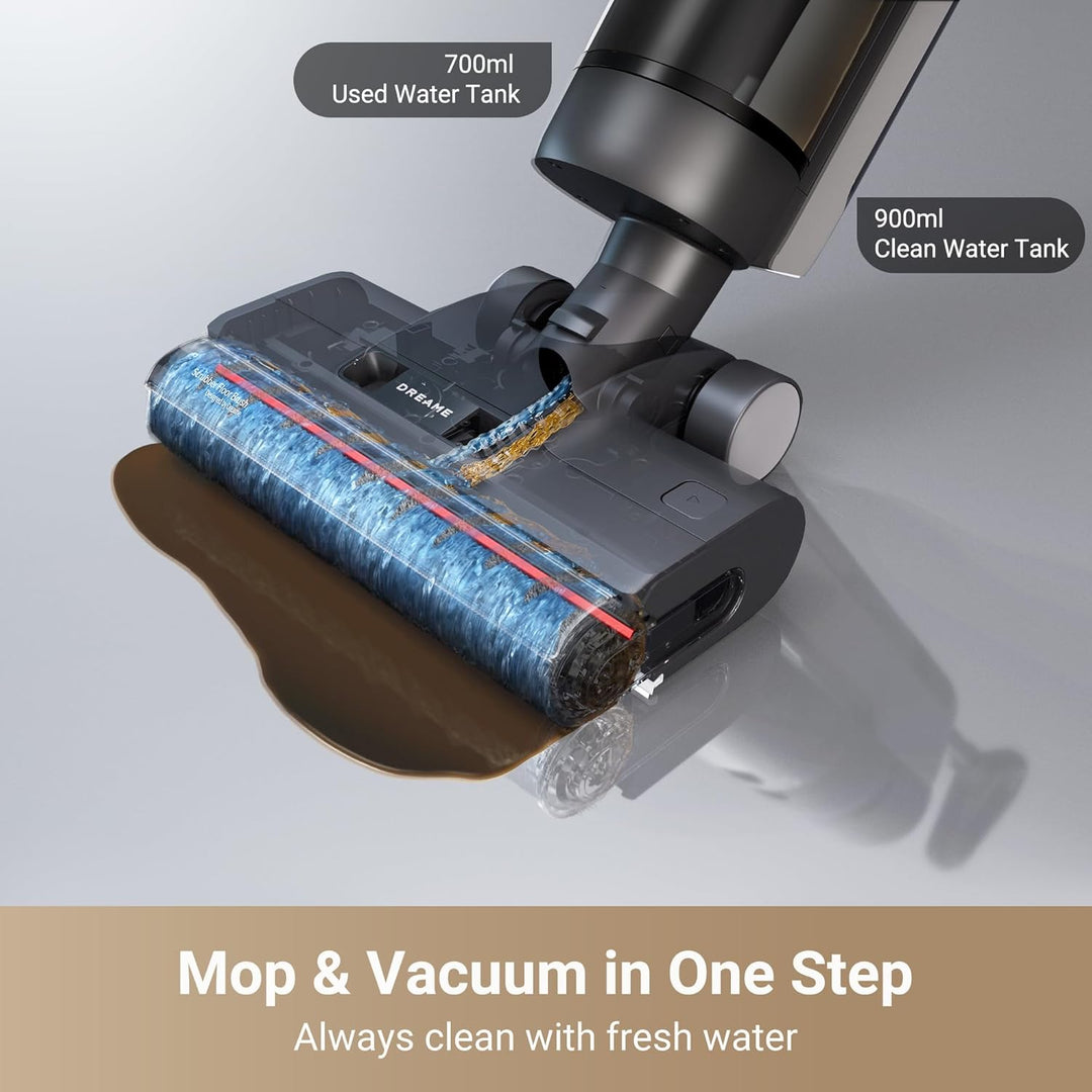dreame G10 Pro Wet Dry Vacuum Cleaner, Cordless Vacuum Mop All in One with Auto Self-Cleaning, Floor Cleaner Machine for Hard Floor, 35 Mins Runtime, Edge Cleaning, Self-Propelled Vacuum Mop Combo
