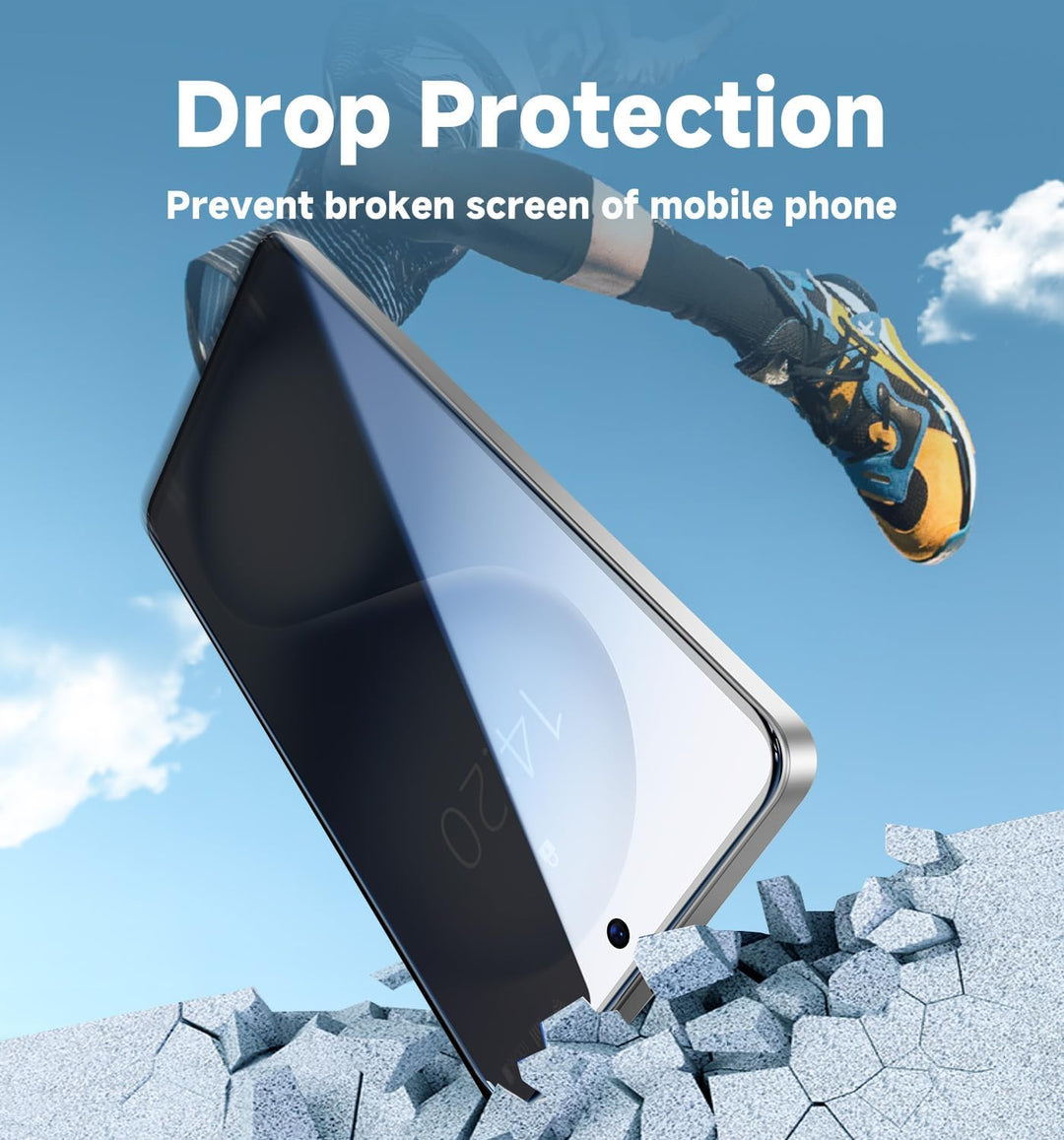 MAGIC JOHN 2 Pack for Samsung Galaxy S26 Ultra Privacy Screen Protector, Anti-spy Tempered Glass Film, Auto Dust-Elimination Installation, Bubble Free, Case Friendly