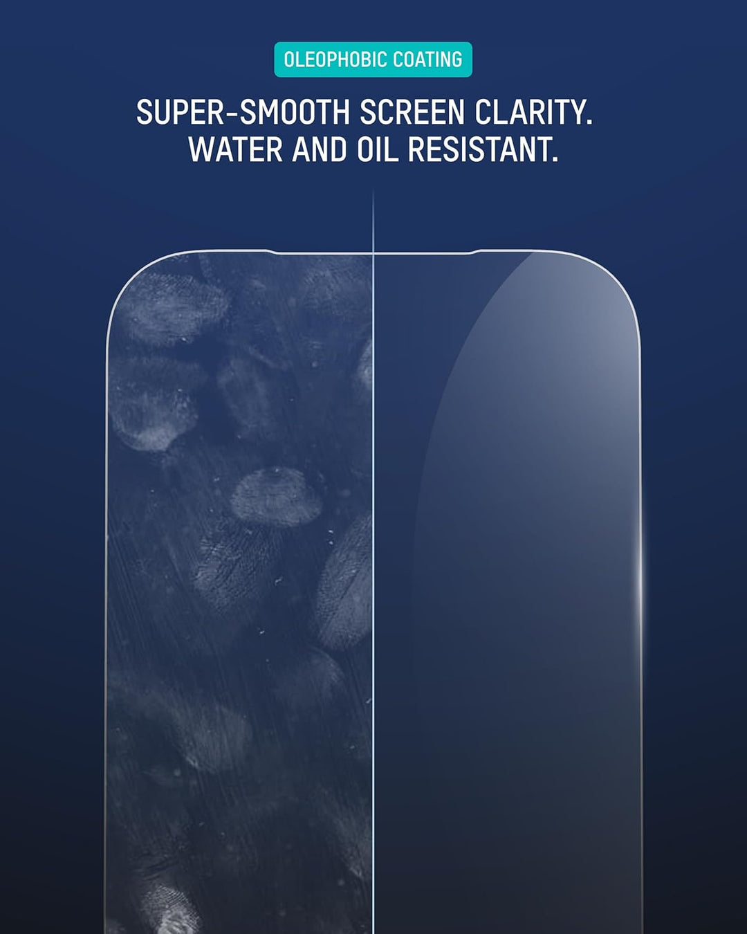Mous Anti-Blue Light Screen Protector Compatible with iPhone Air, HD Clear Blue Light Eye Protection, Shatterproof Tempered Glass with Easy Installation Tool