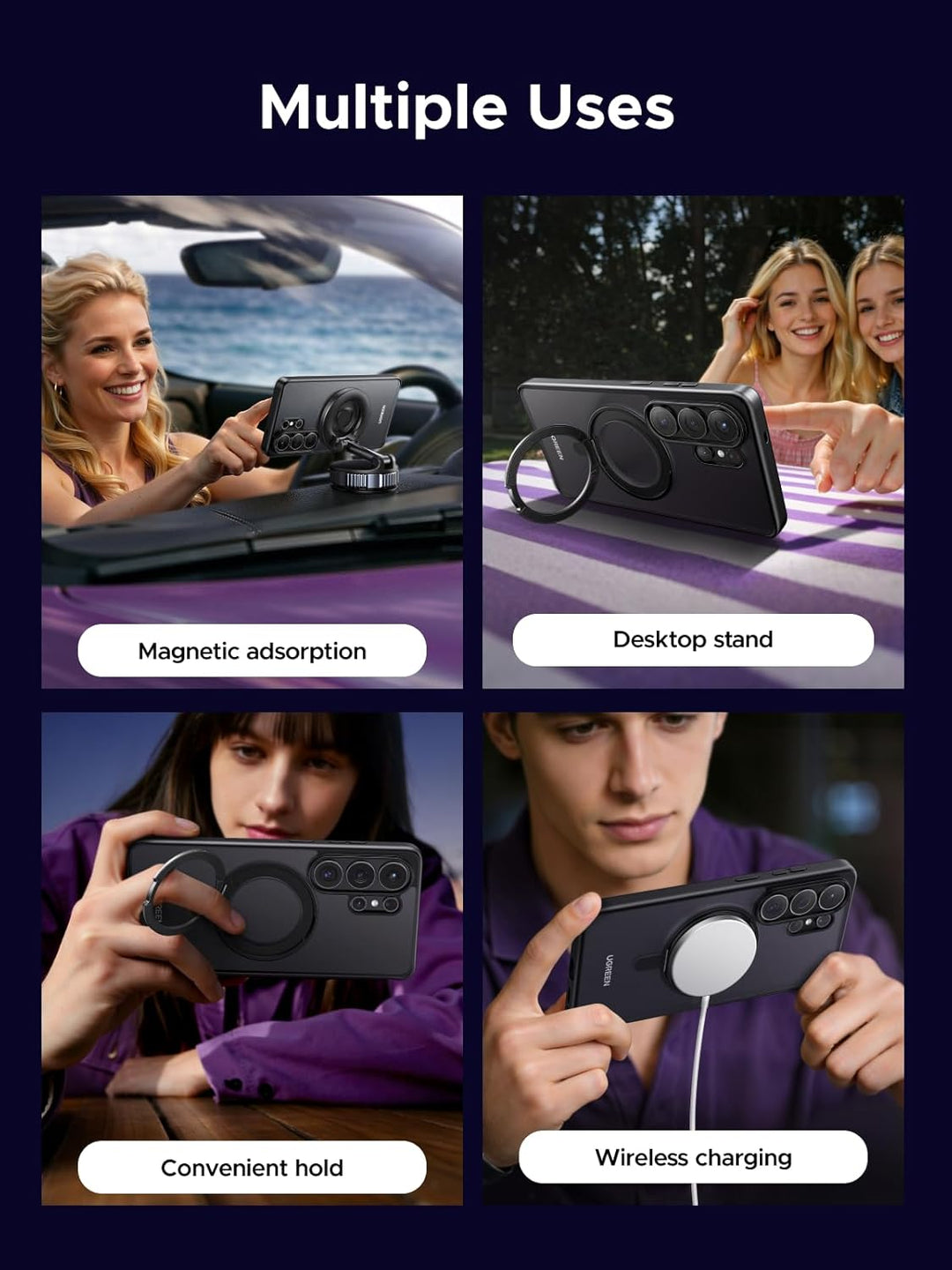 Galaxy S26 Ultra Case with MagSafe Phone Cover, Black - UGREEN