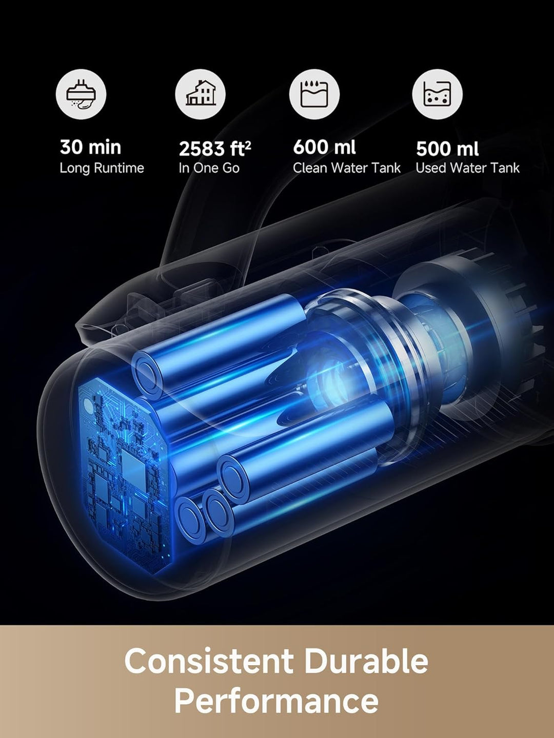 MOVA K30 Wet Dry Vacuum Cleaners, 18k Pa Suction