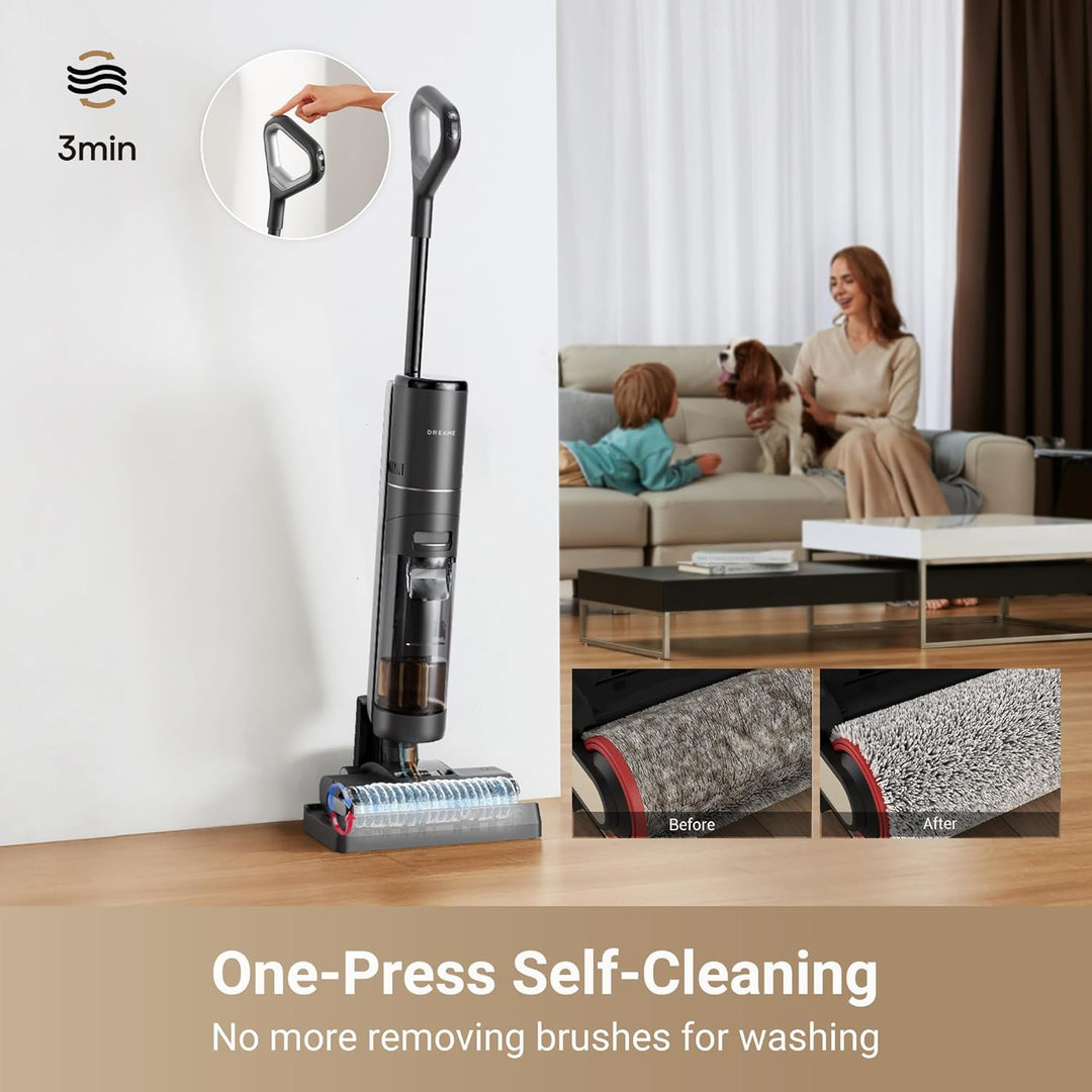 dreame G10 Pro Wet Dry Vacuum Cleaner, Cordless Vacuum Mop All in One with Auto Self-Cleaning, Floor Cleaner Machine for Hard Floor, 35 Mins Runtime, Edge Cleaning, Self-Propelled Vacuum Mop Combo