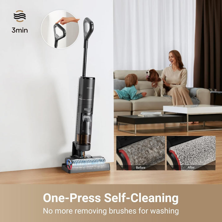dreame G10 Pro Wet Dry Vacuum Cleaner, Cordless Vacuum Mop All in One with Auto Self-Cleaning, Floor Cleaner Machine for Hard Floor, 35 Mins Runtime, Edge Cleaning, Self-Propelled Vacuum Mop Combo