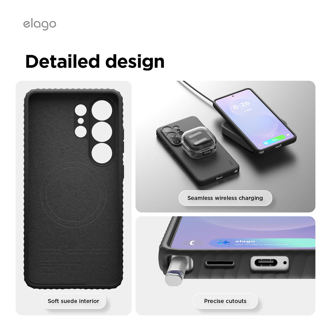 Samsung Galaxy S26 Ultra Case with MagSafe - elago Ridge Silicone