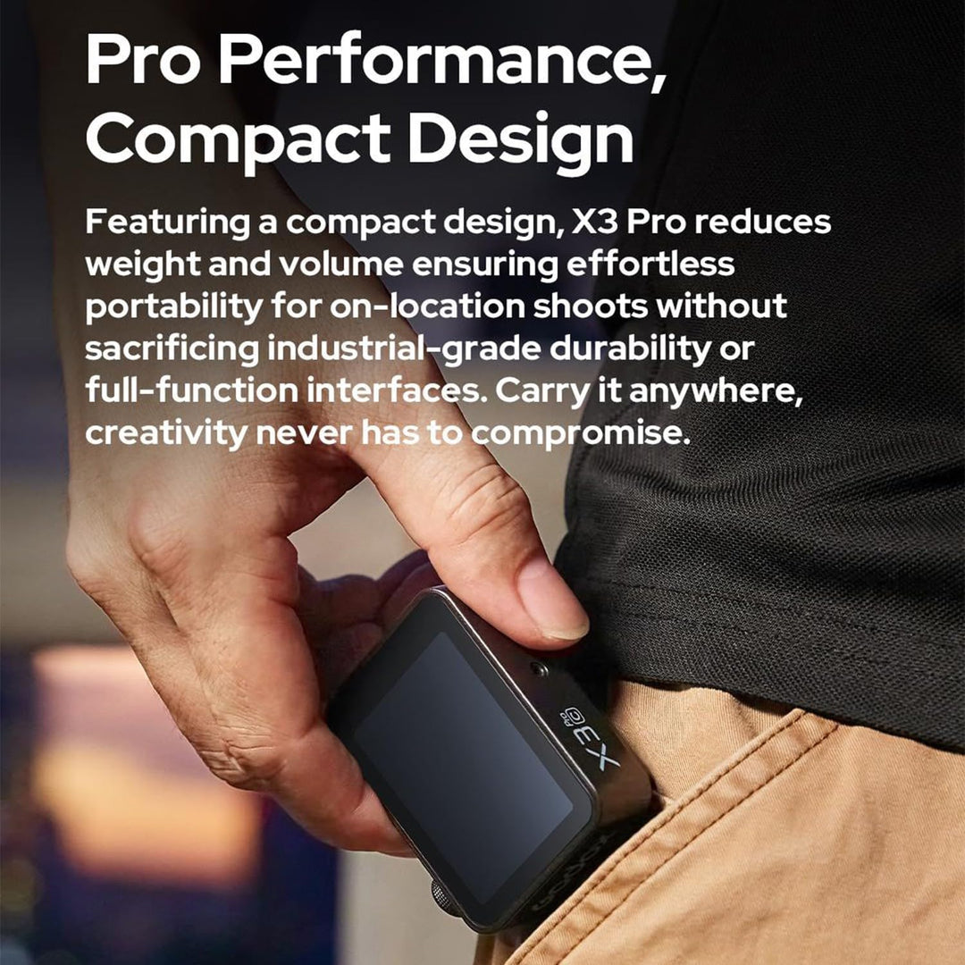 GODOX X3 PRO F X3PRO F 2.4G TTL Wireless Flash Trigger for Fuji Fujifilm Cameras,3.87V/2930mAh,2.4" LCD Touch Screen,Shutter Control,Bluetooth&APP Control,2.4GHz Wireless X System,X3-F Upgrade Version
