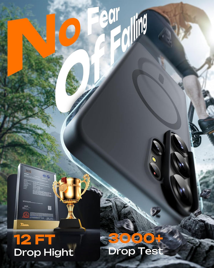 Samsung Galaxy S26 S26 Ultra Case, Built-in Magnetic Ring with MagSafe - Black