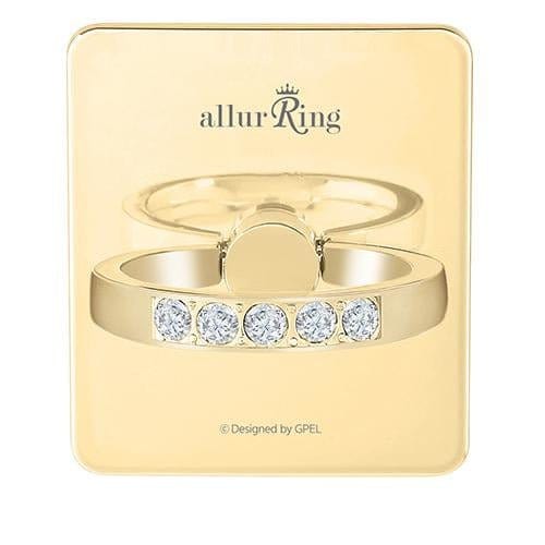 GPEL Ring Light Gold GPEL allurRing Charlotte Swarovski Crystal Ring