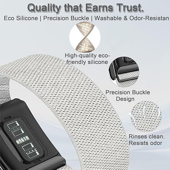 WHOOP 5.0 Band Breathable Nylon Sports Loop Strap