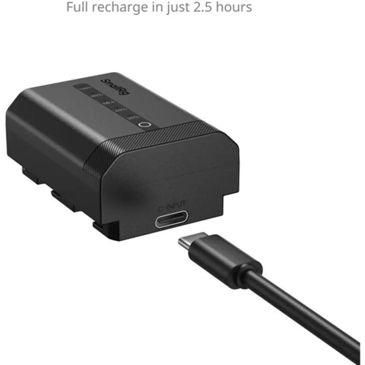 SmallRig NP-FZ100 2600mAh Battery for Sony A7R V / A7S III Camera, Rechargeable Camera Battery w/USB-C 2.5H Fast Charging for Sony Alpha A7R IV, A7R III, A7 III, A7C, A6600-5297