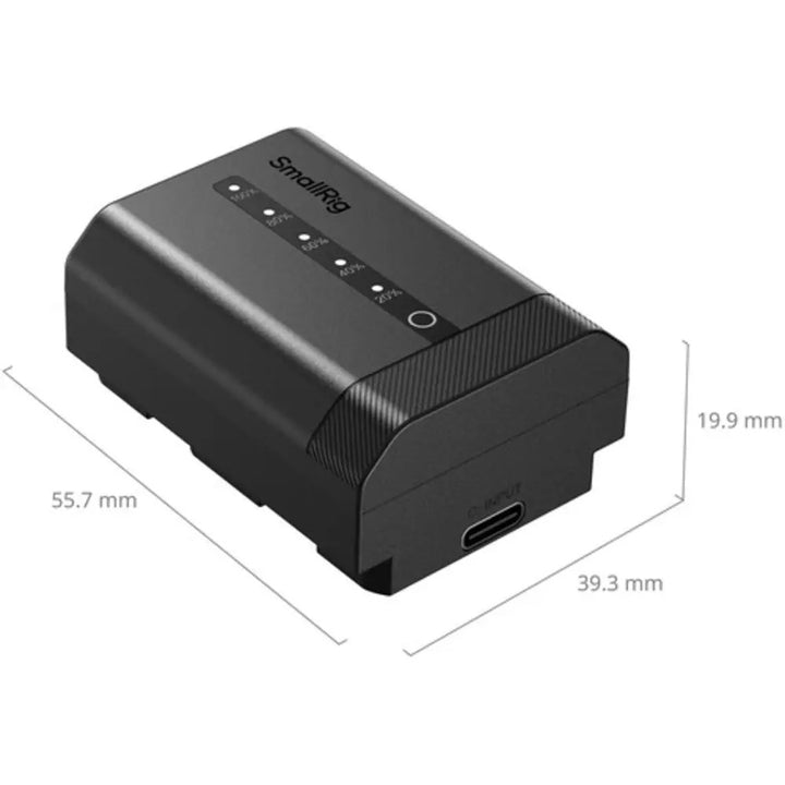 SmallRig NP-FZ100 2600mAh Battery for Sony A7R V / A7S III Camera, Rechargeable Camera Battery w/USB-C 2.5H Fast Charging for Sony Alpha A7R IV, A7R III, A7 III, A7C, A6600-5297