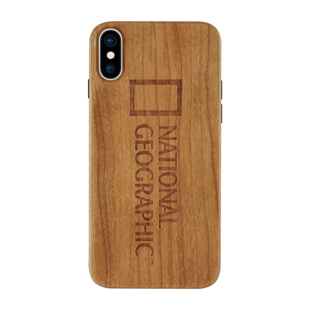 NATIONAL GEOGRAPHIC Cases & Covers Cherry Wood National GeographicNature Wood Case iPhone X