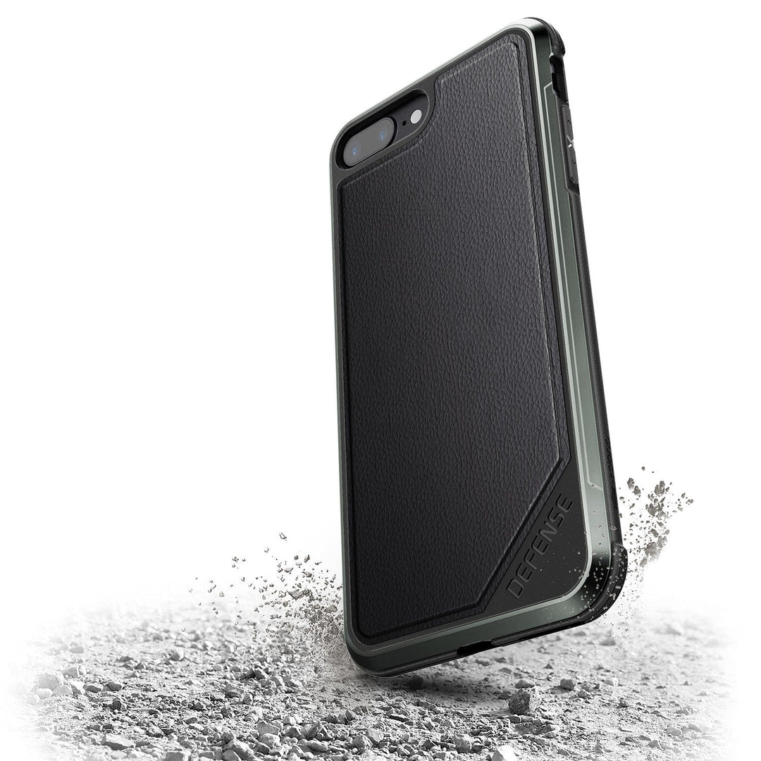 Raptic Cases & Covers Black Leather iPhone 8 Plus/ 7 Plus Defense Lux Ballistic Nylon