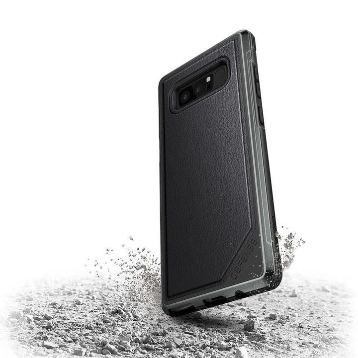 Raptic Cases & Covers Black Leather X-Doria Defense Lux 3M Drop Certified Case Samsung Galaxy Note 8