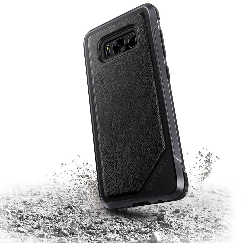 Raptic Cases & Covers Black Leather X-Doria Defense Lux Case Samsung Galaxy S8 Plus