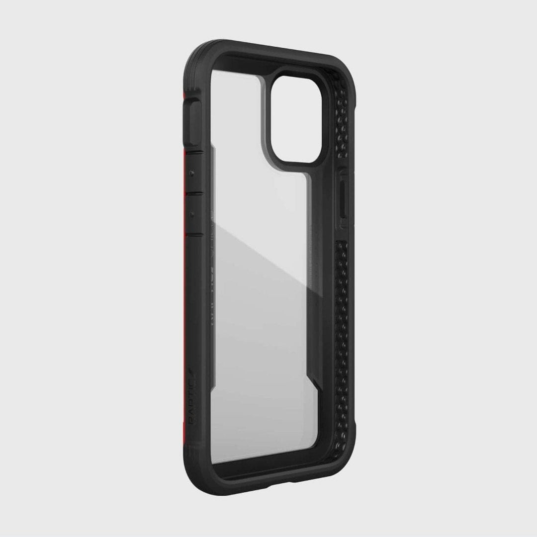 Raptic Cases & Covers iPhone 12 Raptic Shield Case - Black Red Accent