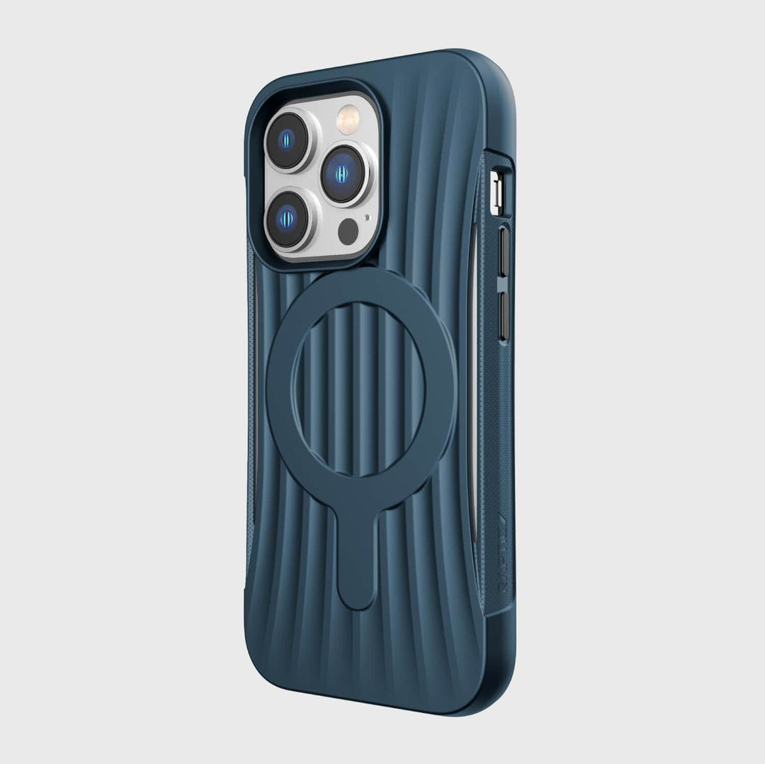 Raptic Cases & Covers iPhone 14 / Blue / Case RAPTIC Frost Clutch Shield Case for iPhone 14 \ 14 Plus\ 14 Pro\ 14 Pro Max, Built with MagSafe, Biodegradable Case & Packaging, Recyclable, Military Grade 10ft Drop Protection Case