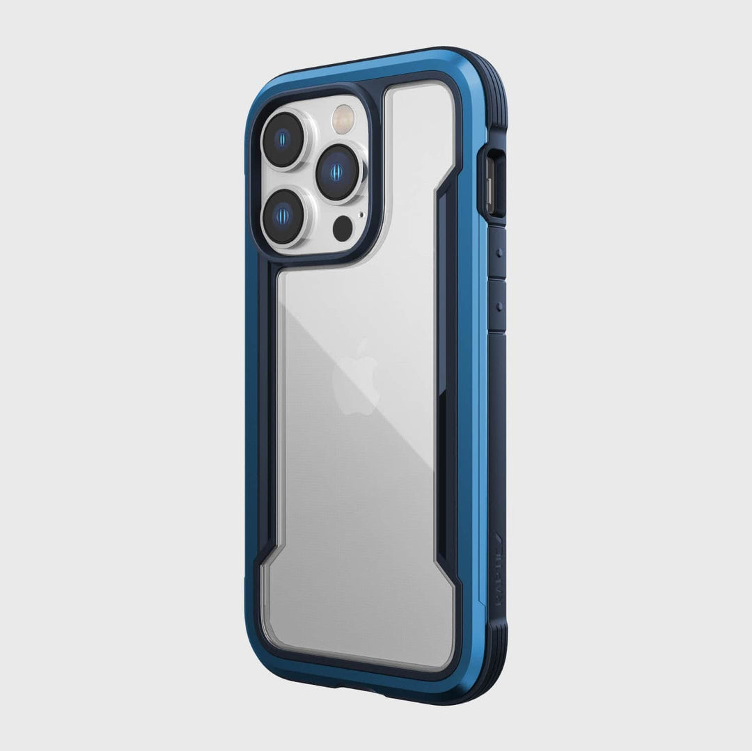 Raptic Cases & Covers iPhone 14 / Blue / Case RAPTIC Shield Case for iPhone 14 14 Plus 14 Pro 14 Pro Max, Shockproof Protective Clear Case, Military Grade 10ft Drop Tested, Durable Aluminum Frame, Anti-Yellowing