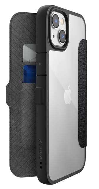 Raptic Cases & Covers iPhone 14 / Case RAPTIC Urban Folio Shield Case for iPhone 14 14 Plus 14 Pro 14 Pro Max, Wallet Case with Card Holder, Double Magnetic Clasp, Protective Shockproof Cover, Military Grade 6ft Drop Protection, Biodegradable