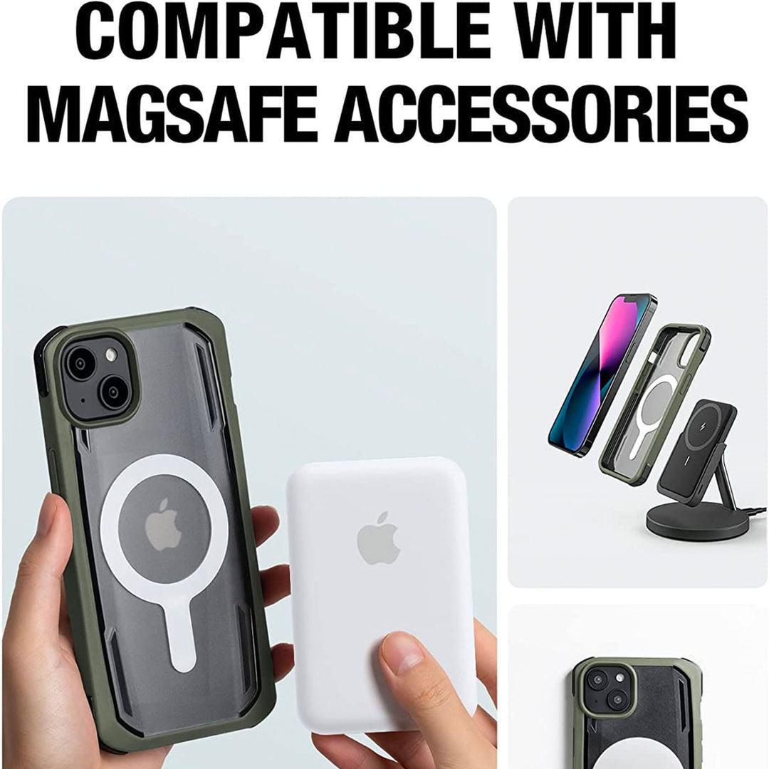 Raptic Cases & Covers RAPTIC Secure Shield Case Compatible with MagSafe for iPhone 14 14 Plus 14 Pro 14 Pro Max, Military Grade 13ft Drop Protection, Strong Magnetic, Shockproof & Anti-Scratch, Non-Yellowing