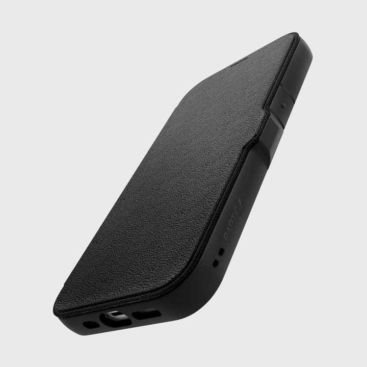 Raptic Cases & Covers RAPTIC Urban Folio Shield Case for iPhone 14 14 Plus 14 Pro 14 Pro Max, Wallet Case with Card Holder, Double Magnetic Clasp, Protective Shockproof Cover, Military Grade 6ft Drop Protection, Biodegradable