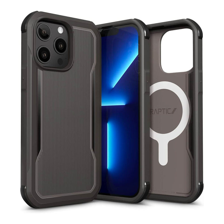 Raptic RAPTIC Fort Shield Case for iPhone 14\ 14 Plus\ 14 Pro\ 14 Pro Max, Compatible with MagSafe, Biodegradable Case & Packaging, Recyclable, Military Grade 20ft Drop Protection Case