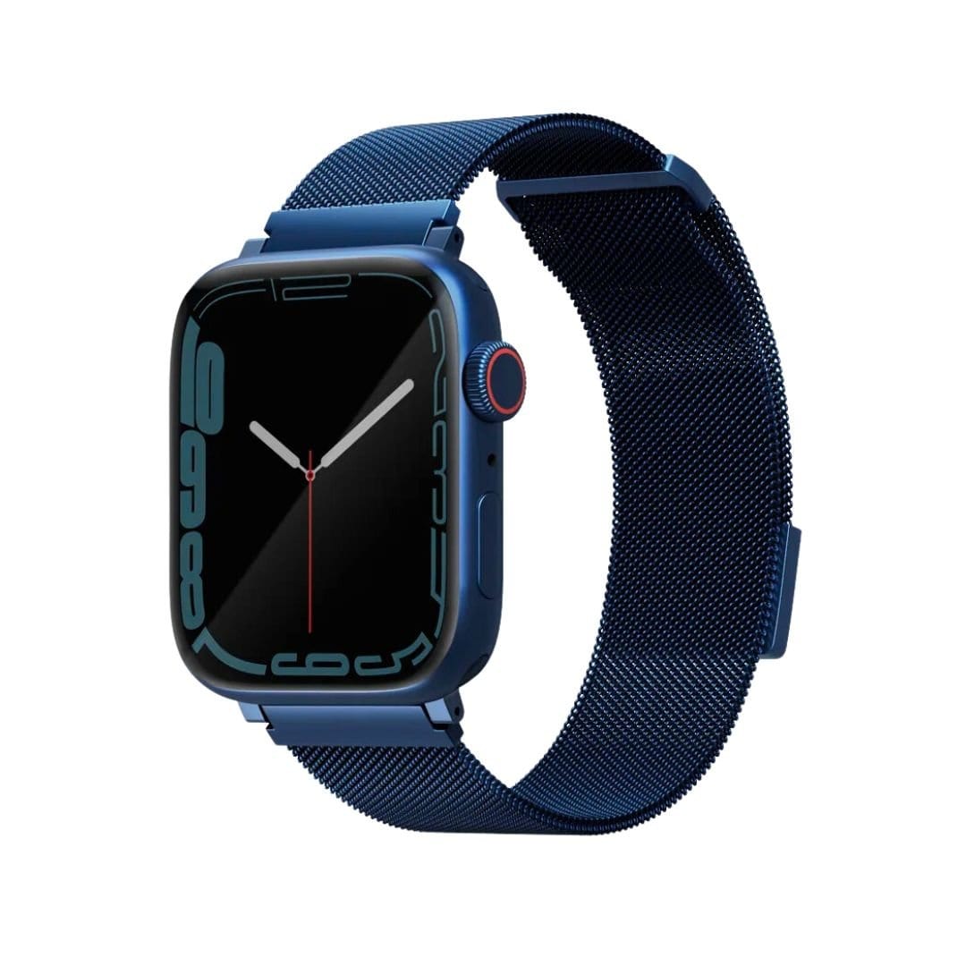 UNIQ Apple Watch Bands 45/44/42mm / Blue Apple Watch Steel Mesh Band - UNIQ Dante