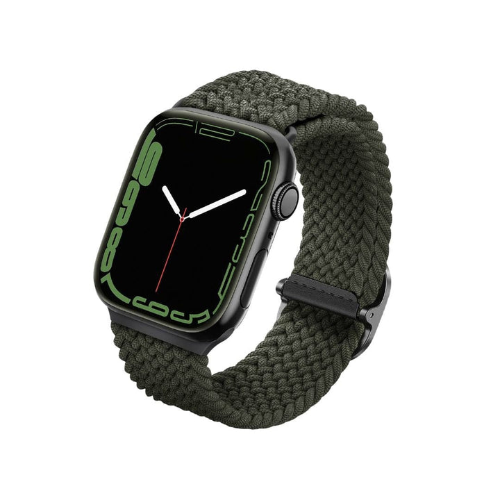 UNIQ Apple Watch Bands 45/44/42mm / Green Apple Watch Braided Band - UNIQ Aspen