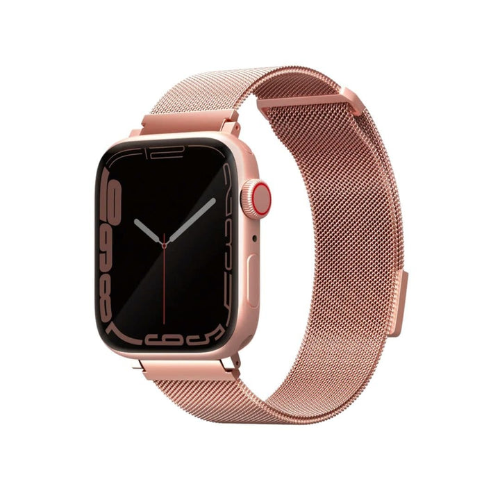 UNIQ Apple Watch Bands 45/44/42mm / Rose Gold Apple Watch Steel Mesh Band - UNIQ Dante