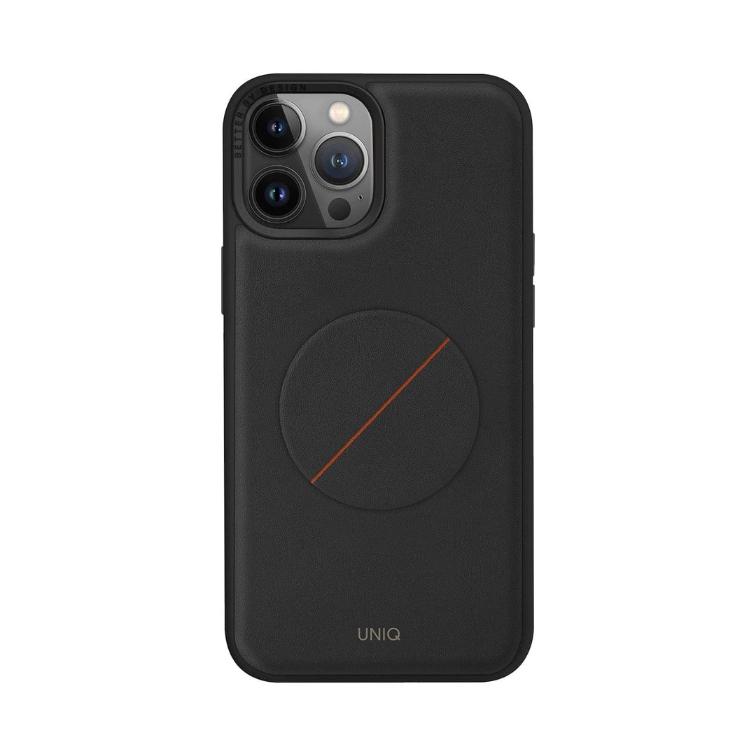 UNIQ Black iPhone 14 Pro Max Standing Case with Grip Holder - UNIQ Novo