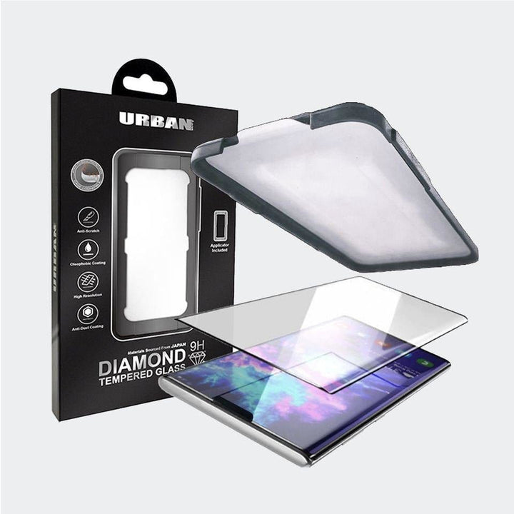UNIQ Cases & Covers Apple iPhone 12 / Black / with Urban Diamond Glass Protector w/ Applicator tray iPhone 12 UNIQ Transforma Fold Case - Black