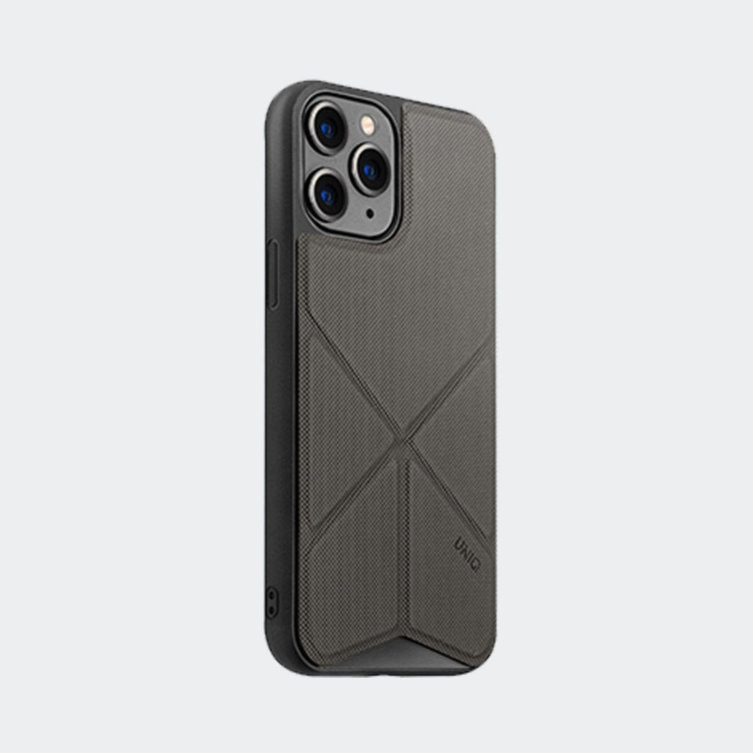 UNIQ Cases & Covers Apple iPhone 12 Pro Max / Black / Case only iPhone 12 Pro Max UNIQ Transforma Fold Case - Black