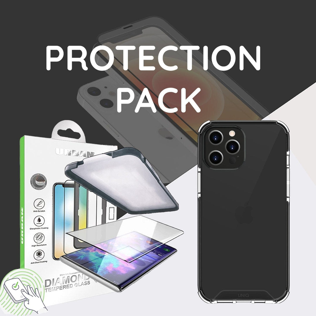 UNIQ Cases & Covers Black / with Urban Diamond Protection Pack UNIQ iPhone 12 Pro Max Clear Combat Case