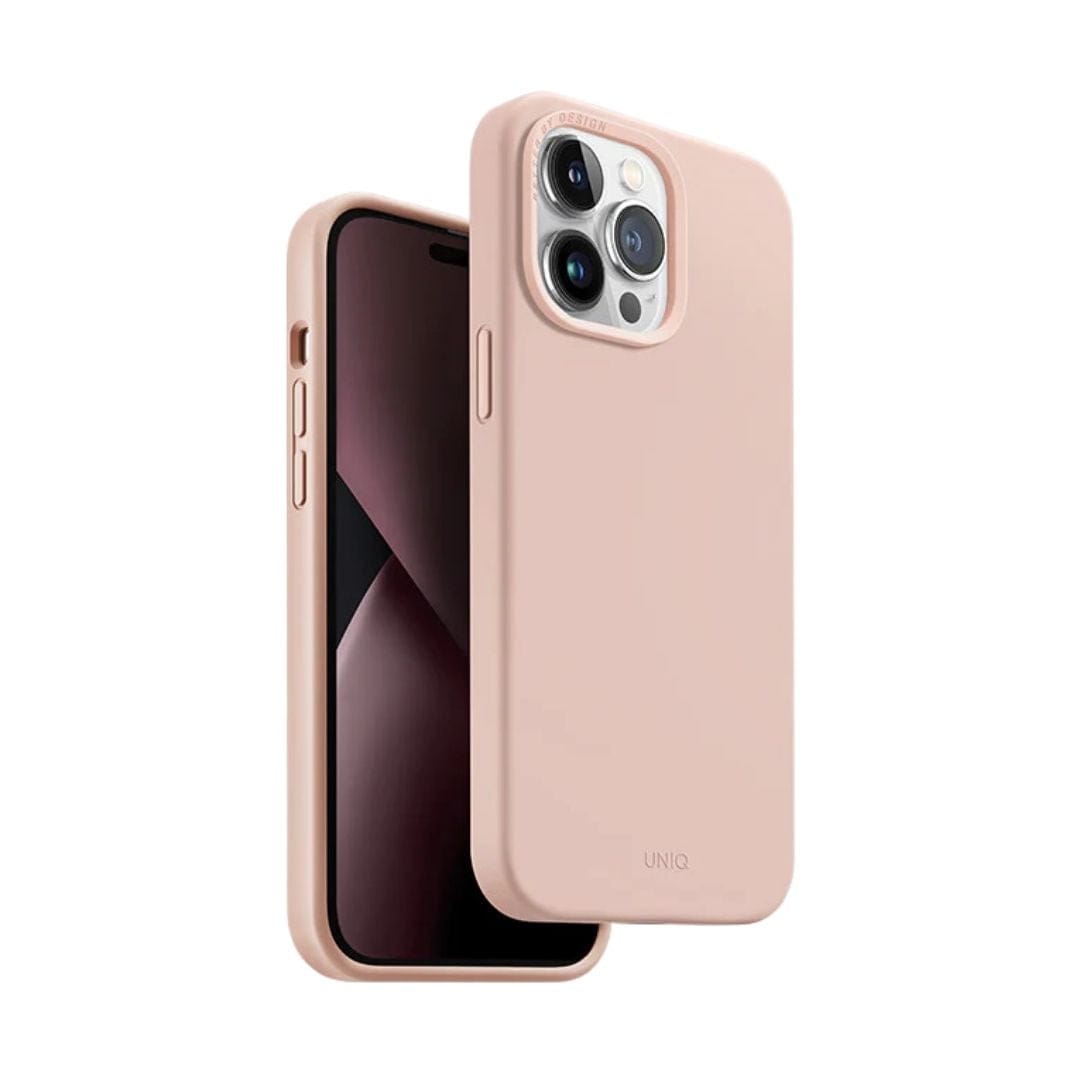 UNIQ Cases & Covers Pink iPhone 14 Pro Lino MagSafe Case - Uniq Lino Hue