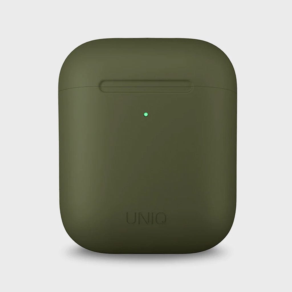 UNIQ Cases & Covers UNIQ Lino Silicon Apple Airpods 1 / 2 Case Grey, Pink