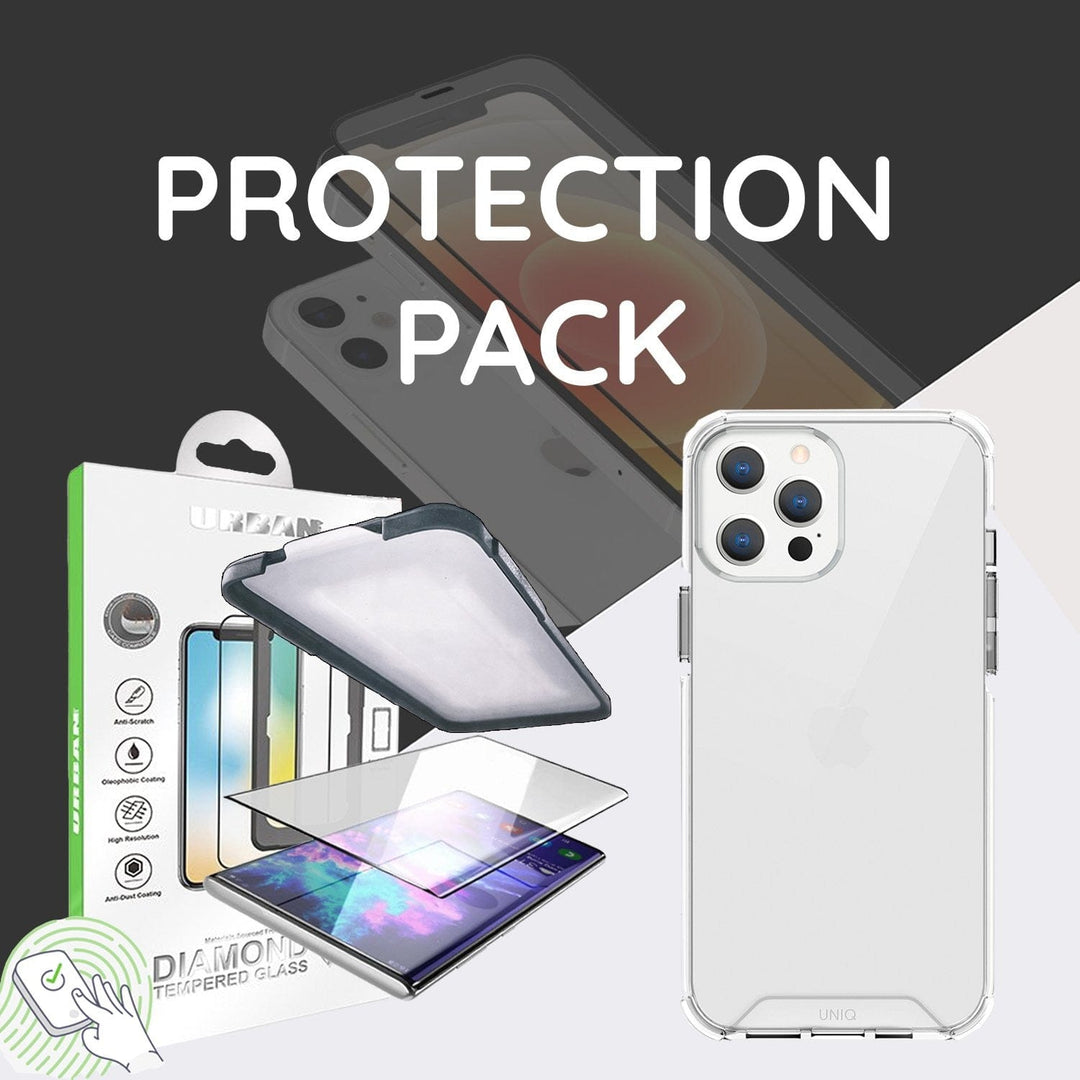 UNIQ Cases & Covers White / with Urban Diamond Protection Pack UNIQ iPhone 12 Pro Max Clear Combat Case
