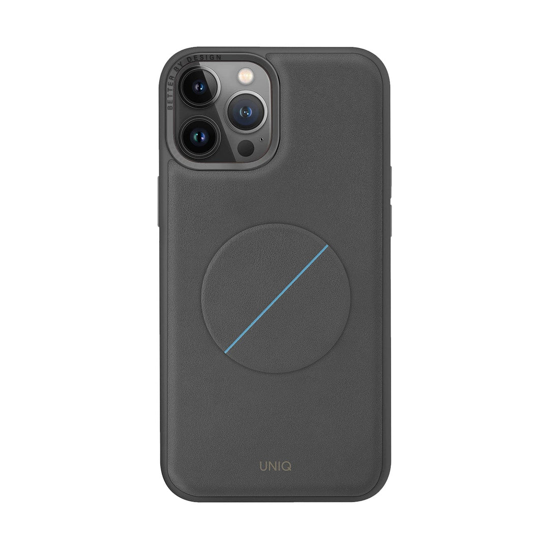 UNIQ Grey iPhone 14 Pro Max Standing Case with Grip Holder - UNIQ Novo