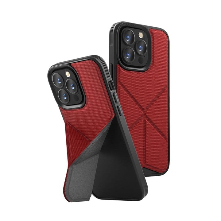 UNIQ Red iPhone 13 Pro UNIQ Transforma MagSafe Folding Case - Red