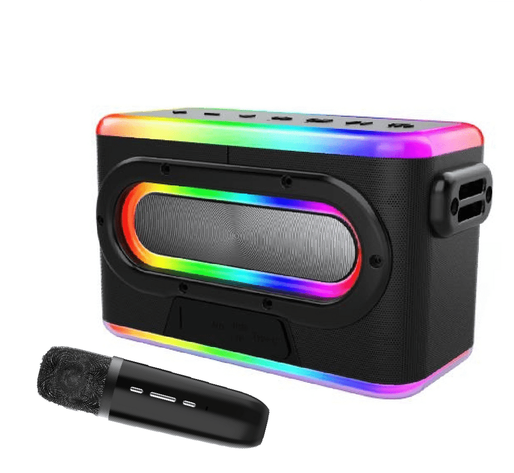 Urban Bluetooth Speaker Black RGB Party Karaoke Speaker Bundle - Urban Kbox