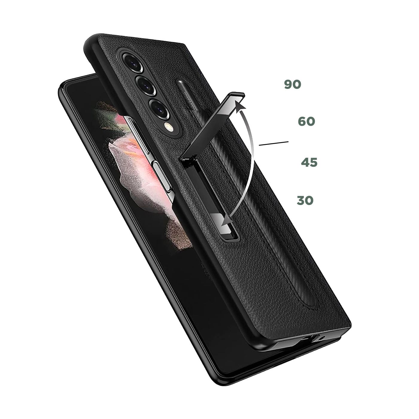 Samsung Galaxy Fold 5 Leather Standing case with Pen - MobileTechnica