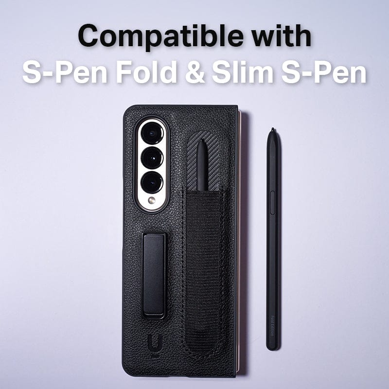 For Samsung Galaxy Z Fold 5 Case With S Pen Holder, 2 in 1 Protective Slim  Cover
